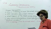 Listening Comprehension : Consumers and Safety activity 2