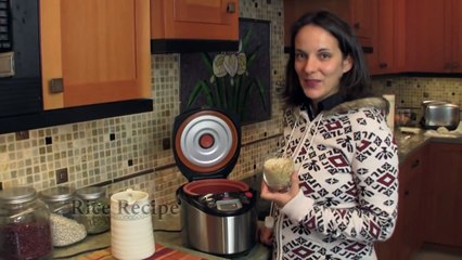 Prepare brown rice meal with Vitaclay slow cooker.