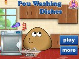 Pou Washing Dishes - Game for Little kids