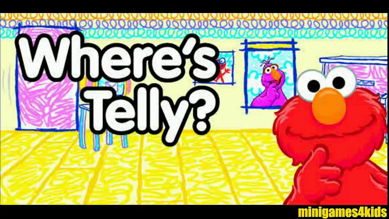 Sesame Street Wheres Telly Online Game Elmo Phone Call Service Kids Entertainment
