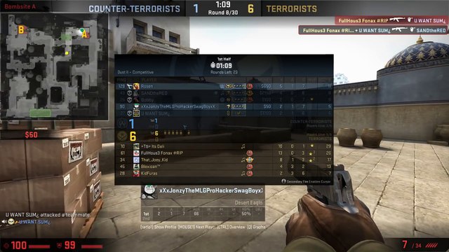 FUNNY COUNTER STRIKE MOMENTS - CS GO Global Offensive Match Making Pros (2)