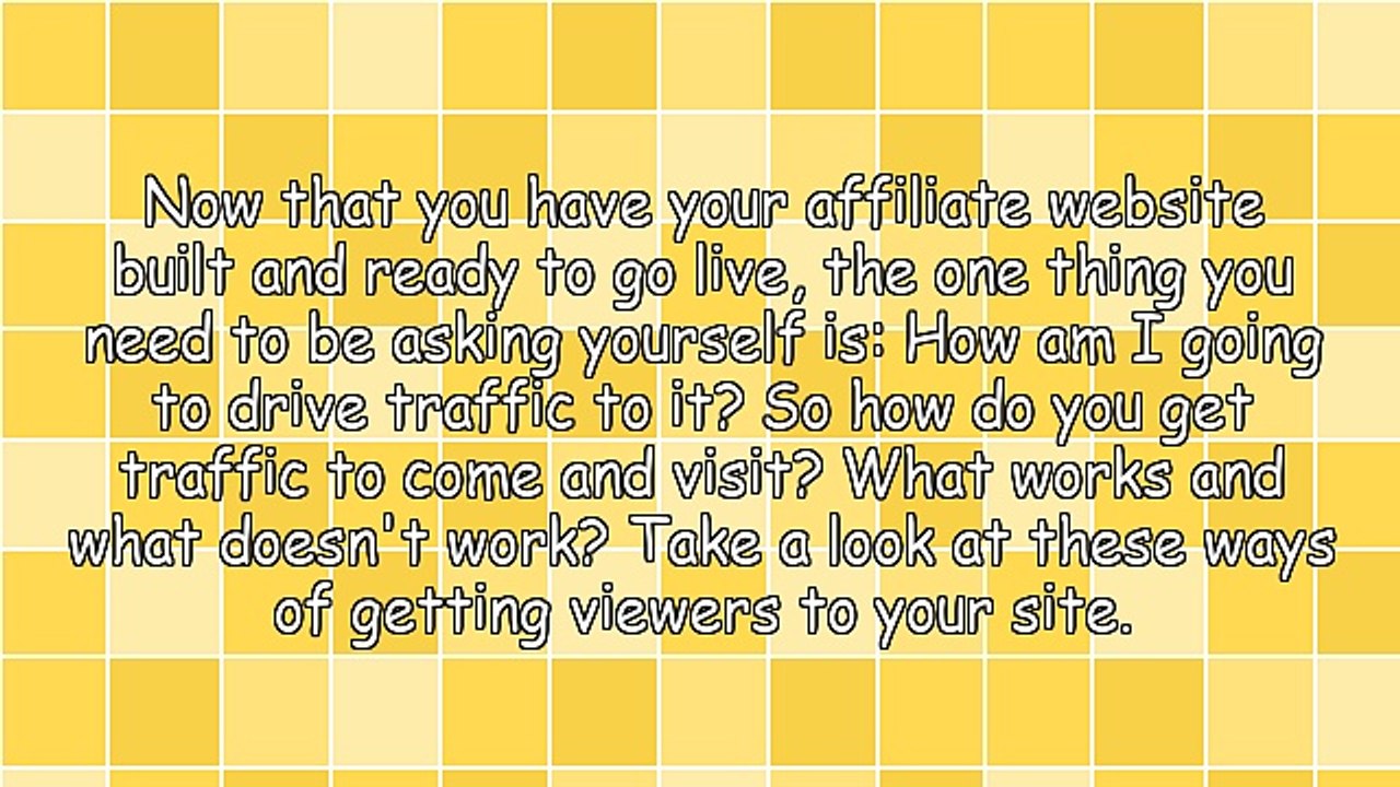 How To Get Traffic To Your Affiliate Marketing Website