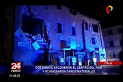 Dos fuertes sismos sacuden el centro de Italia y causan daños materiales