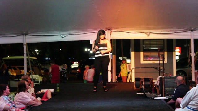 Demi Downing sings 'If I Can Dream' Elvis Week 2014