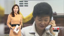 President in deliberation: Park calls ruling party leader regarding their request