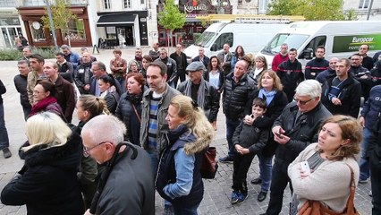 La manifestation des policiers à Angoulême (images Majid Bouzzit)