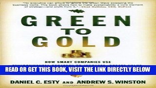 [READ] EBOOK Green to Gold: How Smart Companies Use Environmental Strategy to Innovate, Create
