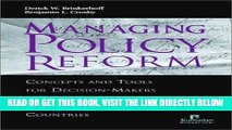 [READ] EBOOK Managing Policy Reform: Concepts and Tools for Decision-Makers<br>in Developing