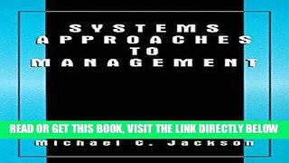 [READ] EBOOK Systems Approaches to Management ONLINE COLLECTION