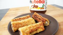Recette des Toast Roll Au Nutella FastGoodCuisine