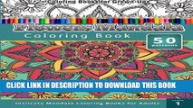 Ebook Coloring Books for Grown-Ups: Flowers Mandala Coloring Book (Intricate Mandala Coloring
