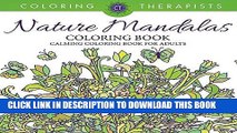 Best Seller Nature Mandalas Coloring Book - Calming Coloring Book For Adults (Nature Mandala and