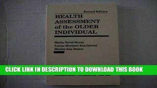 [FREE] EBOOK Health Assessment of the Older Individual ONLINE COLLECTION