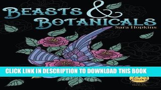 Best Seller Beasts   Botanicals Adult Coloring Books: A Coloring Book for Adults featuring