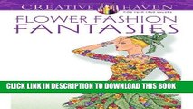 Ebook Dover Publications Flower Fashion Fantasies (Adult Coloring) Free Download