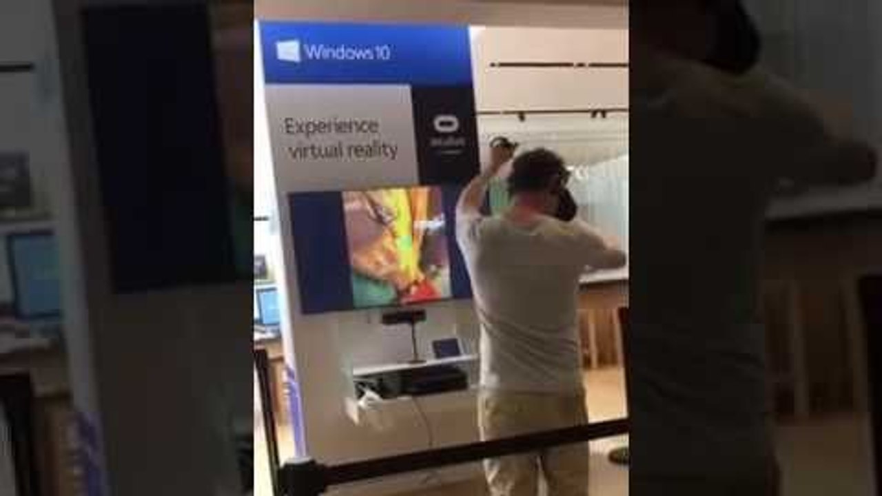 Faceplant en réalité virtuelle