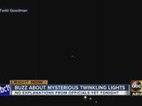 Mysterious lights in Arizona sky