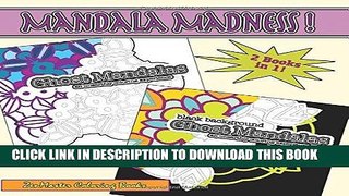 Best Seller Mandala Madness: 2 coloring books in 1, full of unique blank outline mandalas