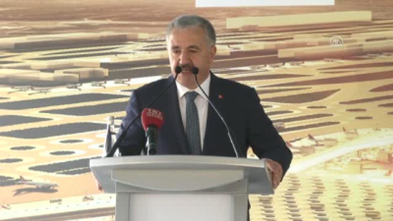 Üçüncü Havalimanı Hava Trafik Kontrol Kulesinin Temeli Atıldı - Denizcilik ve Haberleşme Bakanı...
