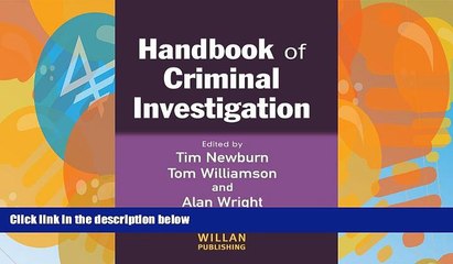 Big Deals  Handbook of Criminal Investigation  Full Ebooks Most Wanted