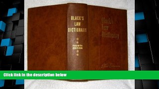 Big Deals  Black s Law Dictionary 4th Edition, Deluxe with Guide to Pronunciation.  Best Seller