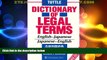 Big Deals  Tuttle Dictionary of Legal Terms English Japanese and Japanese English (Revised)  Full