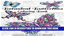 Ebook Botanical Butterflies Coloring Book: 58 Beautiful tangled and floral butterflies to color