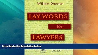 Big Deals  Lay Words for Lawyers: Analogies and Key Words to Advance Your Case and Communicate