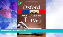 Big Deals  A Dictionary of Law (Oxford Quick Reference)  Best Seller Books Most Wanted