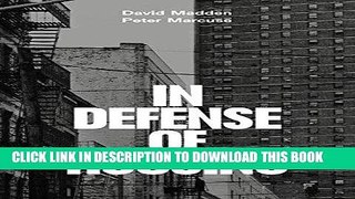 [Ebook] In Defense of Housing: The Politics of Crisis Download online
