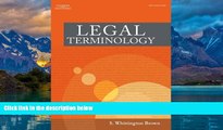 Big Deals  Bundle: Legal Terminology   WebTutor(TM) on WebCT(TM) Printed Access Card  Full Ebooks