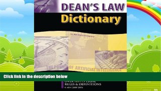 Big Deals  Dean s Law Dictionary Version 81  Full Ebooks Best Seller