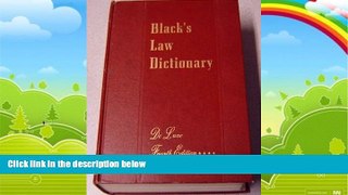 Big Deals  Blacks Law Dictionary De Luxe Fourth Edition with Thumb Index  Best Seller Books Most