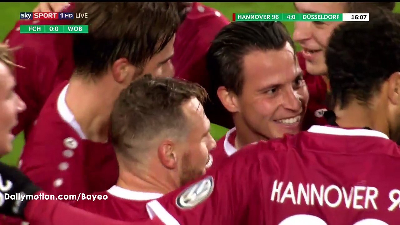 Martin Harnik Goal HD - Hannover 4-0 Dusseldorf - 26-10-2016 DFB Pokal