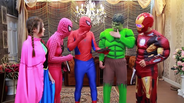 Spiderman & Frozen Elsa Birthday Party vs Maleficent Fun Superhero in Real Life Spiderman vs Venom