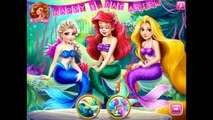 Disney Princess Ariels Birthday Party Mermaids Elsa And Rapunzel Underwater Party And Dress Up Game