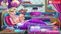 Pregnant Elsa Giving Birth - Frozen Princess Baby Care Full Kids Game Episode