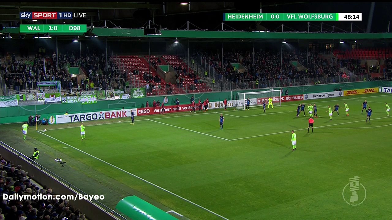 Mario Gomez Goal HD - Heidenheim 0-1 Wolfsburg - 26-10-2016
