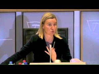 Question de J-L Mélenchon à Federica Mogherini, candidate à la Commission européenne