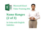 Microsoft Excel Training 002: Name Ranges (2 of 3) Create from Selection