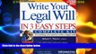 Big Deals  Write Your Legal Will in 3 Easy Steps - US: Everything you need to write a legal will