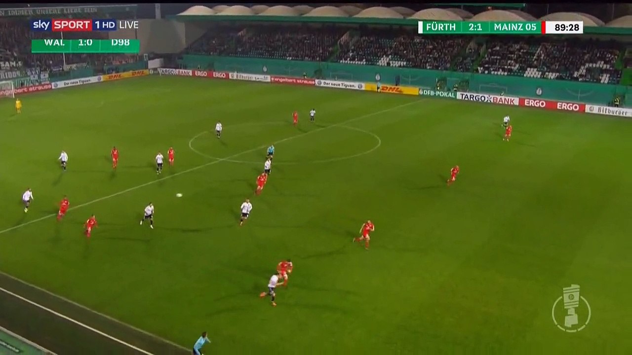 Veton Berisha  Goal HD - Greuther Furth 2-1 Mainz 26.10.2016