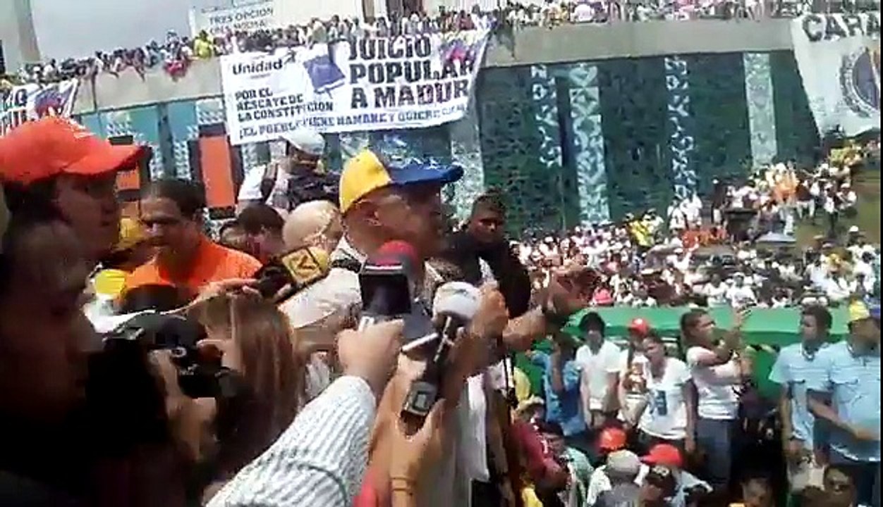Estas fueron las declaraciones de "Chuo" Torrealba durante la #TomaDeCaracas