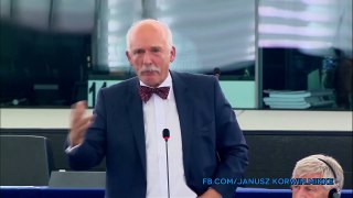 Janusz Korwin-Mikke masakruje lewactwo w PE