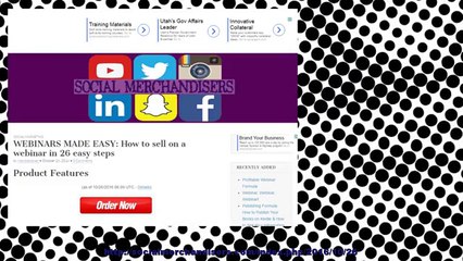 WEBINARS MADE EASY: How to sell on  a webinar in 26 easy steps