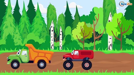 The Ambulance with The Truck - Fly Agaric Mushrooms. Cartoons about Cars and Trucks Episode 58