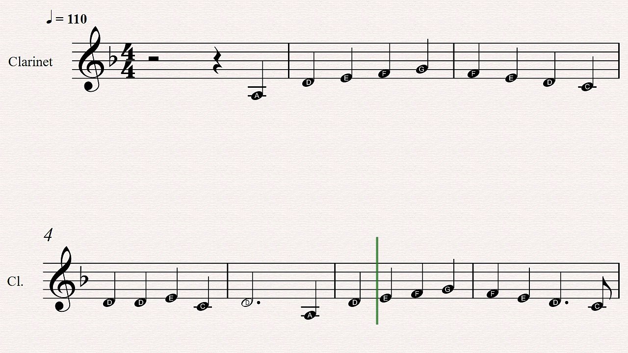 Clarinet Christmas Sheet Music: The Huron Carol