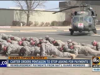 Carter orders Pentagon to stop asking for payments