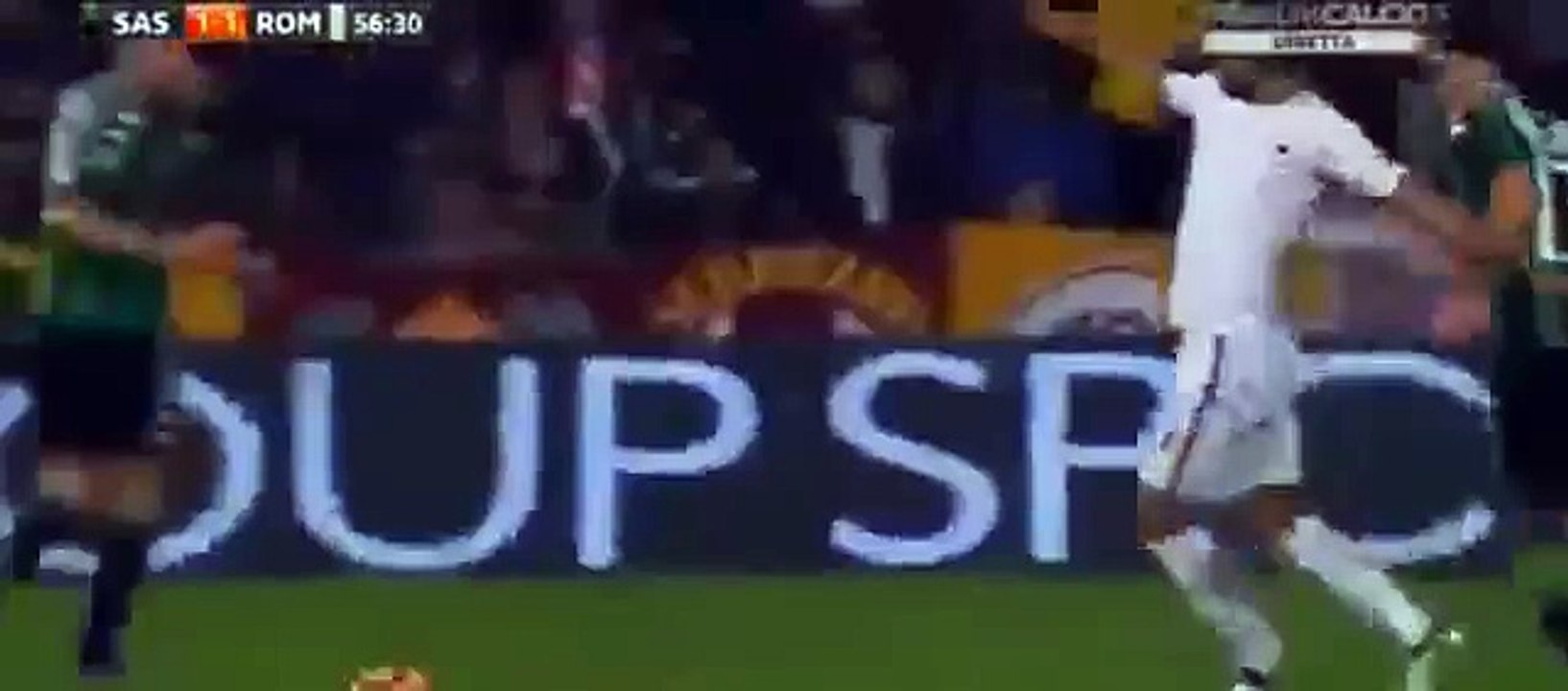 Edin Dzeko Goal - Sassuolo vs AS Roma 1-1 Serie A 26_10_2016 -