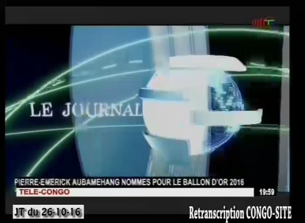 Journal de 20h TVCongo du mercredi 26 octobre 2016 -By Congo-Site